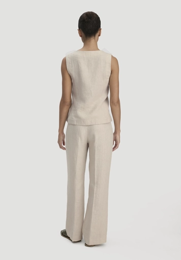 Hose Straight Leg aus reinem Leinen - 1
