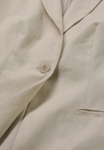 Regular blazer in pure linen - 5