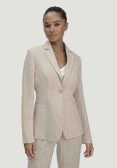 Regular blazer in pure linen