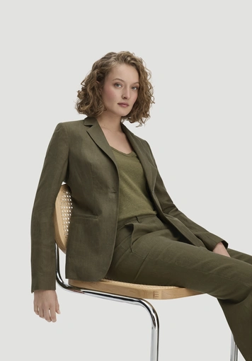 Blazer Regular aus reinem Leinen - 4