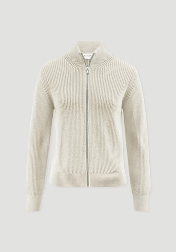 Knitted jacket Regular made of pure organic cotton - 4