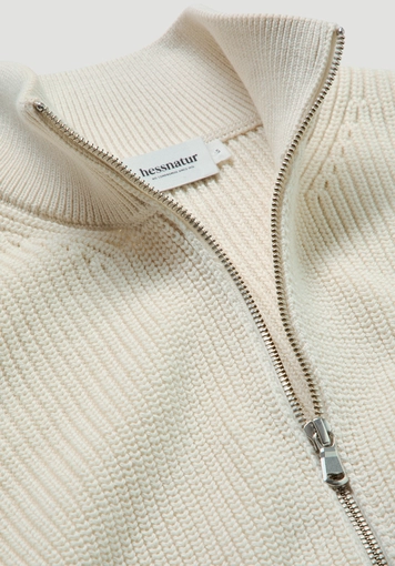 Knitted jacket Regular made of pure organic cotton - 5