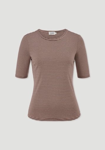 Softrib Streifen T-Shirt Fitted aus Bio-Baumwolle und TENCEL™ Modal Softrib Streifen T-Shirt Fitted aus Bio-Baumwolle und TENCEL™ Modal