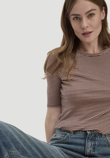 Softrib striped fitted T-shirt made from organic cotton and TENCEL™ Modal - 3