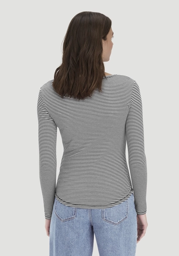 Softrib longsleeve striped Henley fitted made from organic cotton and TENCEL™ Modal - 2
