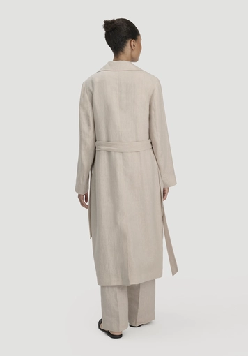Regular coat made of pure linen - 1