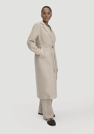 Regular coat made of pure linen - 3