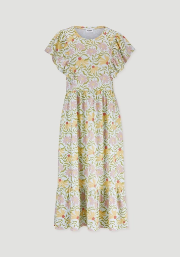 Print Jersey Kleid Midi Relaxed aus reiner Bio-Baumwolle - 4