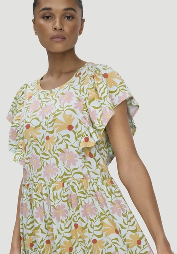 Print Jersey Kleid Midi Relaxed aus reiner Bio-Baumwolle - 2