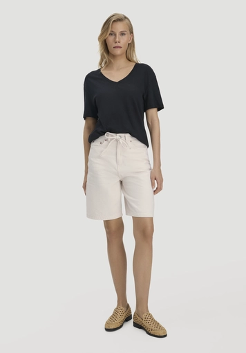 Oversized T-shirt made from linen and organic cotton - 1