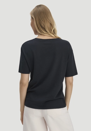 Oversized T-shirt made from linen and organic cotton - 2
