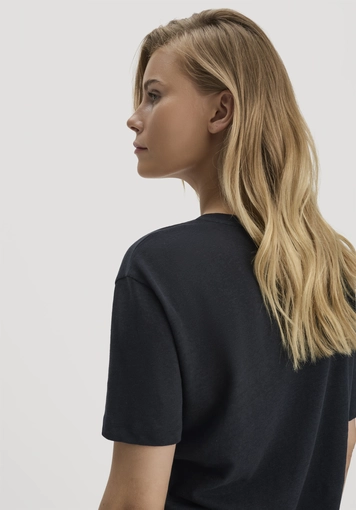 T-Shirt Oversize aus Leinen und Bio-Baumwolle - 3