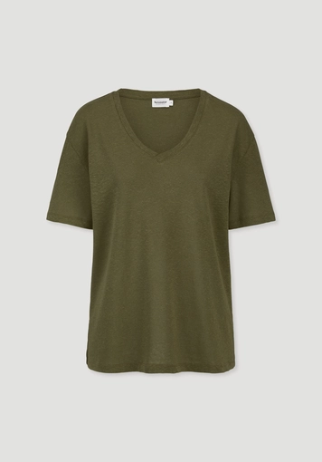 Oversized T-shirt made from linen and organic cotton - 4