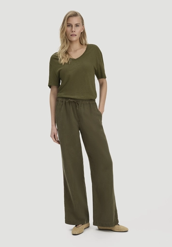 T-Shirt Oversize aus Leinen und Bio-Baumwolle - 1