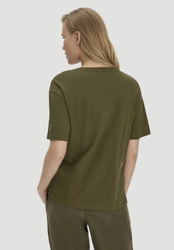T-Shirt Oversize aus Leinen und Bio-Baumwolle - 2