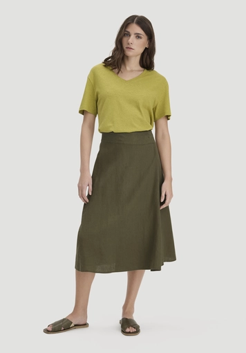 T-Shirt Oversize aus Leinen und Bio-Baumwolle - 1