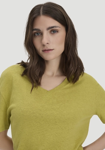T-Shirt Oversize aus Leinen und Bio-Baumwolle - 3