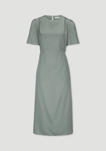 Kleid mit Raffung Midi aus reinem SaXcell®Lyocell - 4