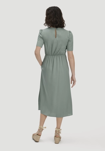 Midi dress with ruching made from pure SaXcell® Lyocell - 1