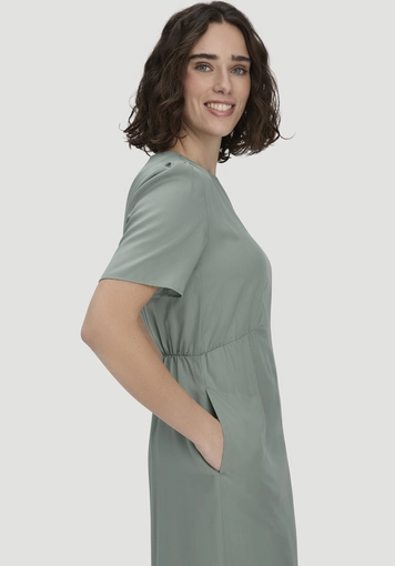 Midi dress with ruching made from pure SaXcell® Lyocell - 2