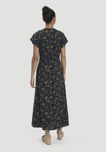 Print Jersey Kleid Knöchellang Relaxed aus reiner Bio-Baumwolle - 1