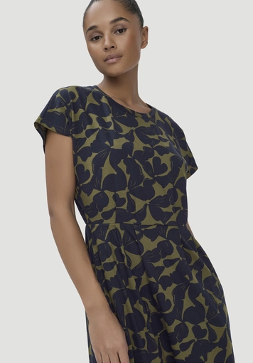 Print Jersey Kleid Knöchellang Relaxed aus reiner Bio-Baumwolle - 2