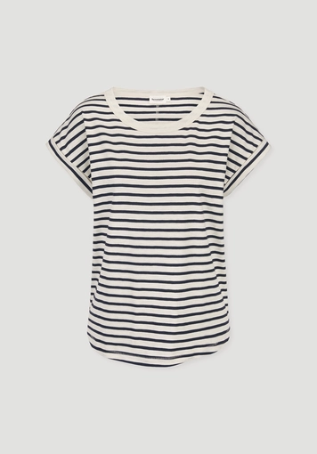 Light Slub Streifen T-Shirt Relaxed aus reiner Bio-Baumwolle