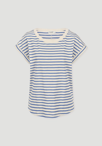 Light Slub Streifen T-Shirt Relaxed aus reiner Bio-Baumwolle