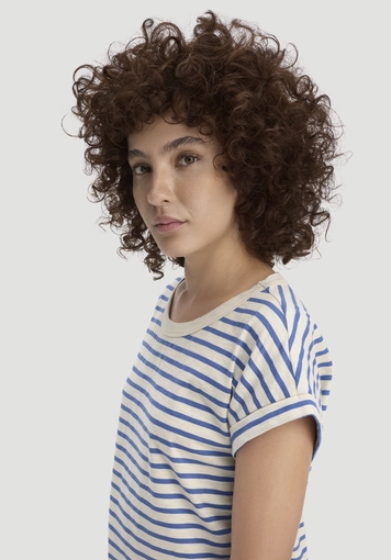 Light slub striped relaxed-fit T-shirt made from pure organic cotton - 3