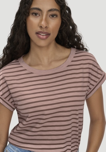 Light Slub Streifen T-Shirt Relaxed aus reiner Bio-Baumwolle - 3