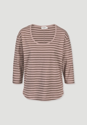 Light Slub Streifen Longsleeve Relaxed aus reiner Bio-Baumwolle - 4