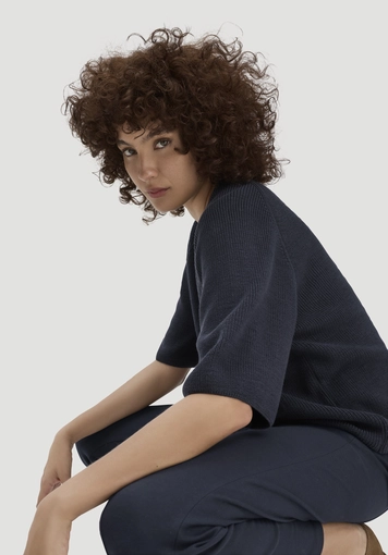 Knitted sweater Relaxed made of pure organic cotton - 3