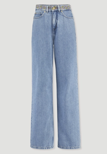 Jeans ALVA Wide Leg Embroidery aus Bio-Baumwolle mit TENCEL™ Lyocell