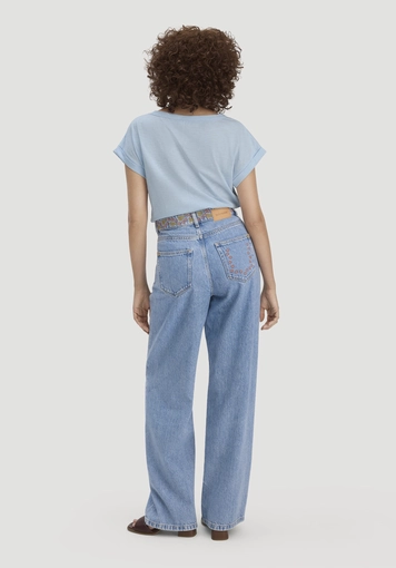 ALVA Wide Leg Embroidery Jeans made from organic cotton with TENCEL™ Lyocell - 1