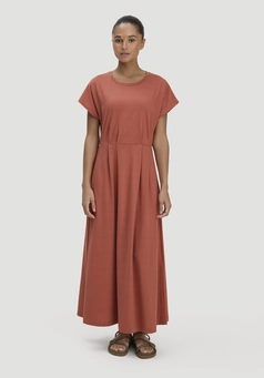 Jersey Kleid Knöchellang Relaxed aus reiner Bio-Baumwolle