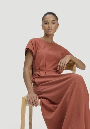 Jersey Kleid Knöchellang Relaxed aus reiner Bio-Baumwolle - 3