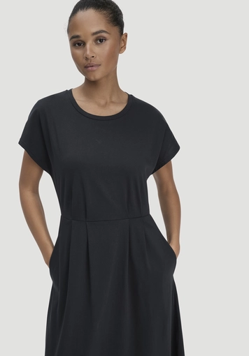 Ankle-length jersey dress in a relaxed style, made from pure organic cotton - 2
