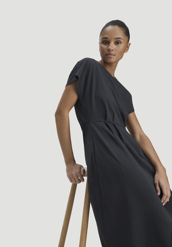 Ankle-length jersey dress in a relaxed style, made from pure organic cotton - 3
