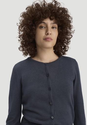 Strickjacke Regular aus TENCEL™ Lyocell mit Bio-Baumwolle - 3