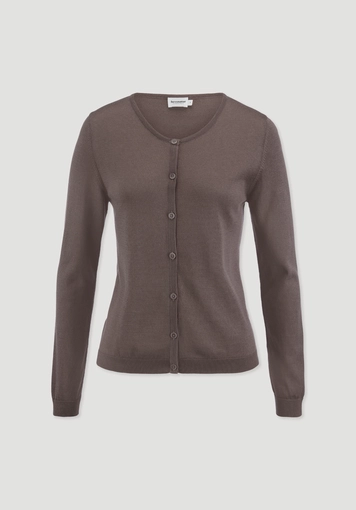 Strickjacke Regular aus TENCEL™ Lyocell mit Bio-Baumwolle