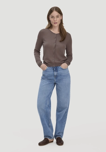 Regular cardigan made from TENCEL™ Lyocell with organic cotton - 1