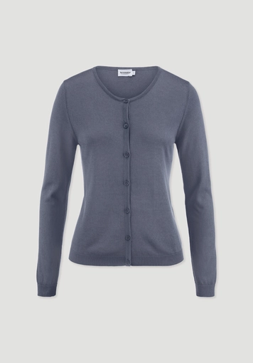 Regular cardigan made from TENCEL™ Lyocell with organic cotton - 4