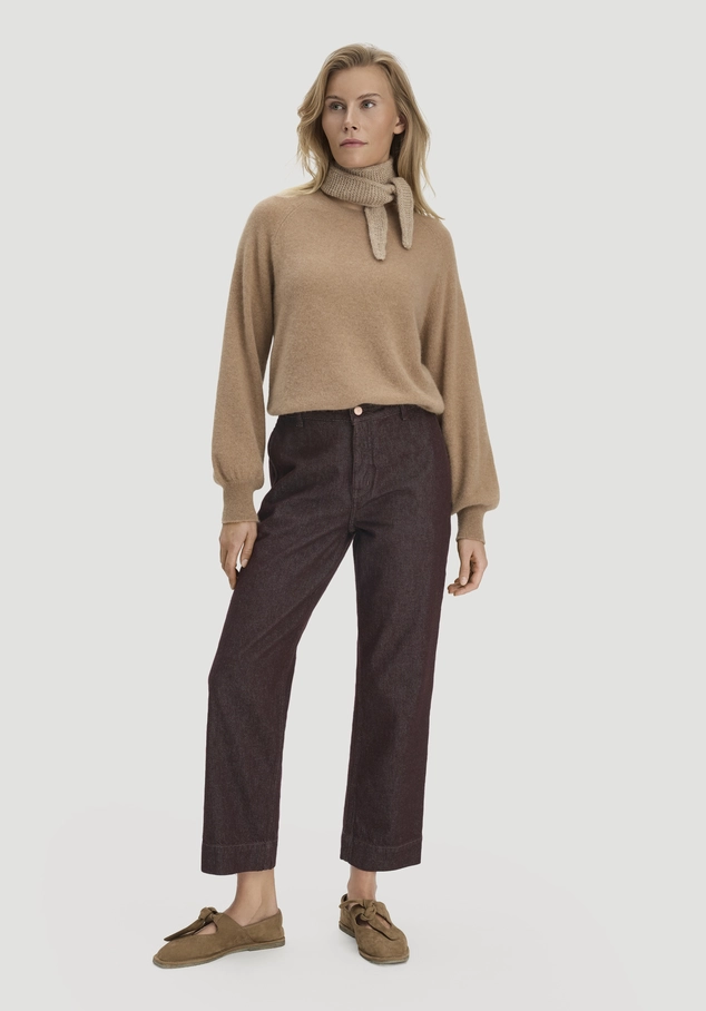 ELENY straight leg culotte jeans made from pure organic denim