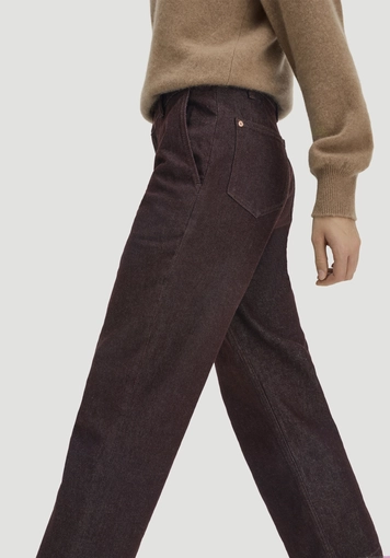 ELENY straight leg culotte jeans made from pure organic denim - 2