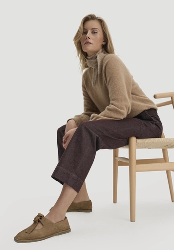 ELENY straight leg culotte jeans made from pure organic denim - 3