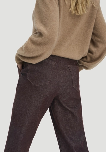 ELENY straight leg culotte jeans made from pure organic denim - 4
