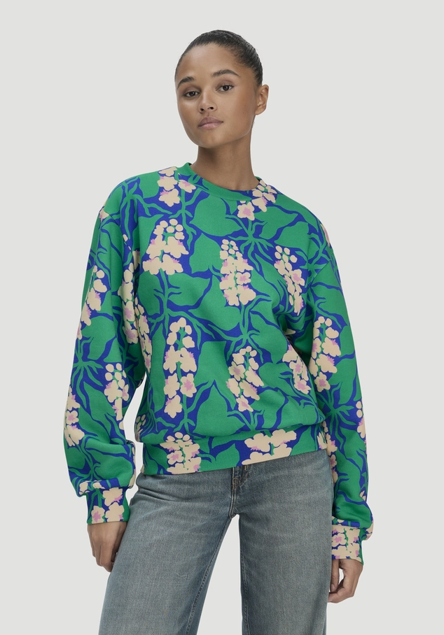 Print Sweatshirt Oversize LIV LEE aus reiner Bio-Baumwolle