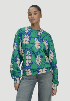 Printed Oversized Sweatshirt LIV LEE made from pure organic cotton