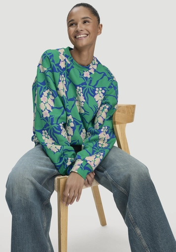 Print Sweatshirt Oversize LIV LEE aus reiner Bio-Baumwolle - 4