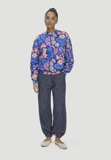 Printed Oversized Sweatshirt LIV LEE made from pure organic cotton - 1